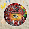 NAIDOC Week 2025 Dragons Rugby Beach Blanket Aboriginal Dot Painting