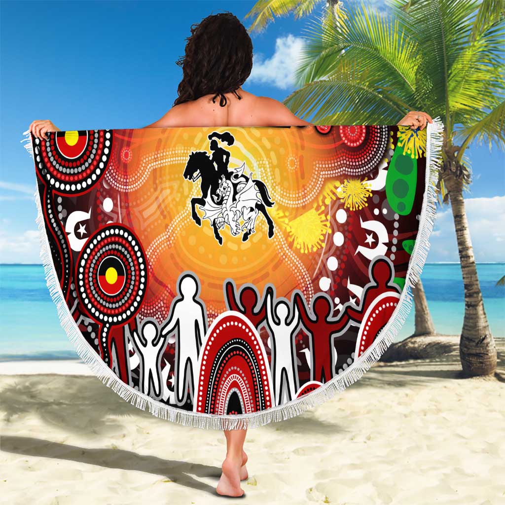 NAIDOC Week 2025 Dragons Rugby Beach Blanket Aboriginal Dot Painting