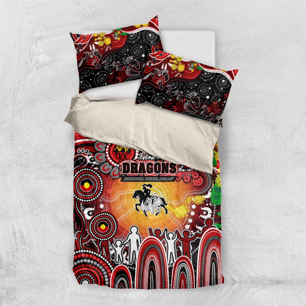 NAIDOC Week 2025 Dragons Rugby Bedding Set Aboriginal Dot Painting