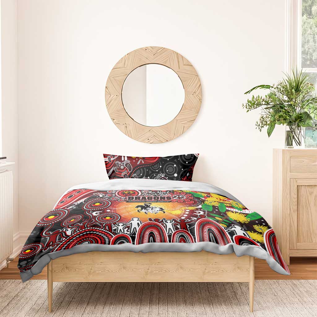 NAIDOC Week 2025 Dragons Rugby Bedding Set Aboriginal Dot Painting