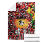 NAIDOC Week 2025 Dragons Rugby Blanket Aboriginal Dot Painting
