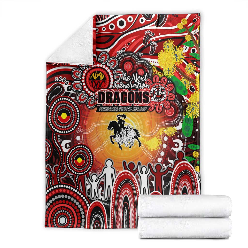 NAIDOC Week 2025 Dragons Rugby Blanket Aboriginal Dot Painting