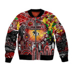 Personalised NAIDOC Week 2025 Dragons Rugby Bomber Jacket Aboriginal Dot Painting