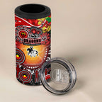 NAIDOC Week 2025 Dragons Rugby 4 in 1 Can Cooler Tumbler Aboriginal Dot Painting