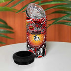 NAIDOC Week 2025 Dragons Rugby 4 in 1 Can Cooler Tumbler Aboriginal Dot Painting