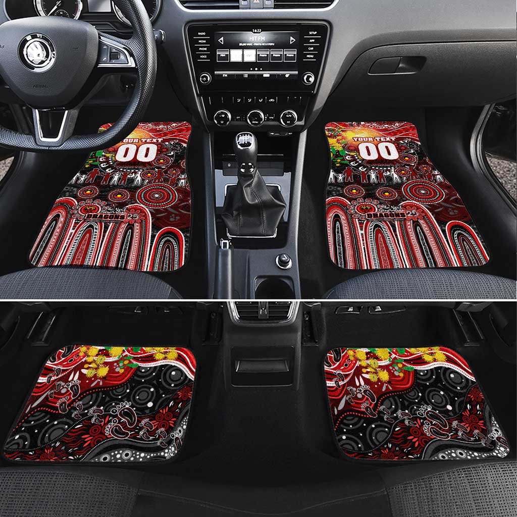 NAIDOC Week 2025 Dragons Rugby Car Mats Aboriginal Dot Painting