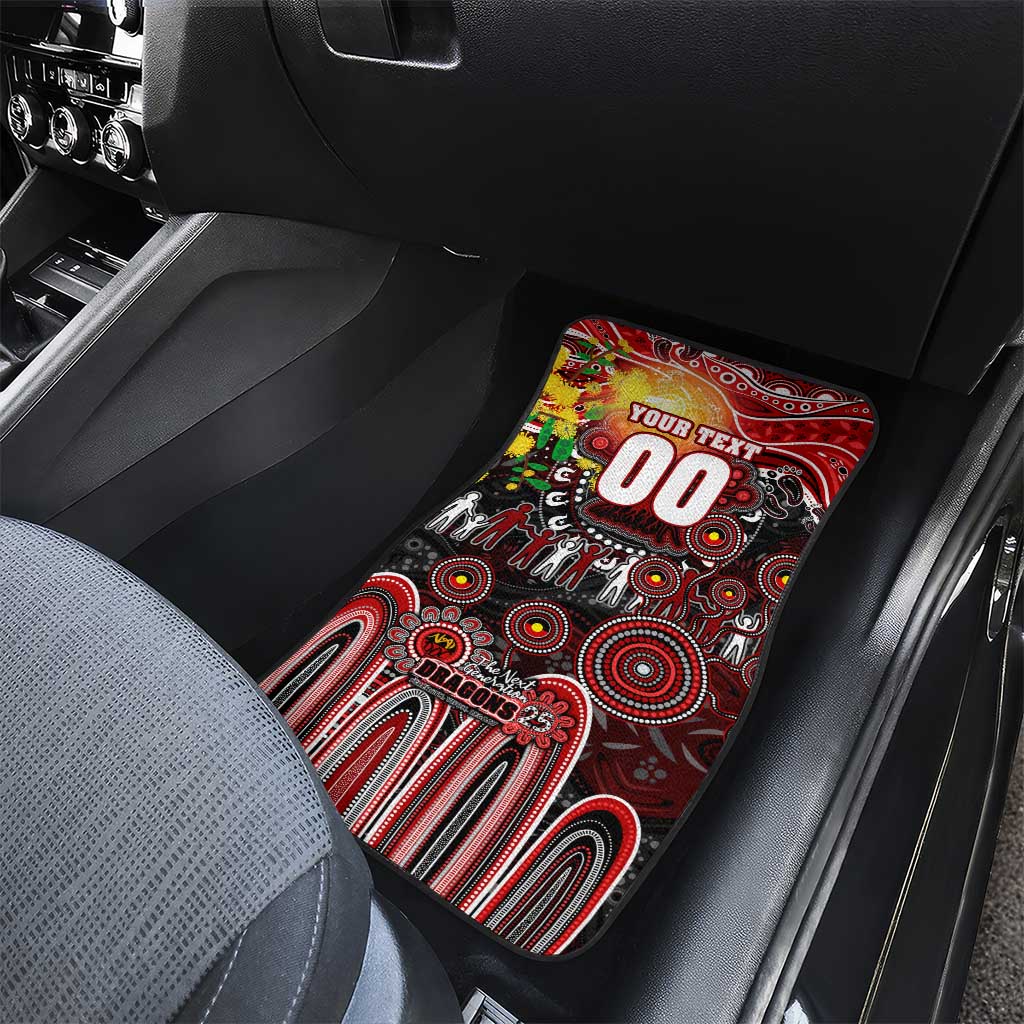 NAIDOC Week 2025 Dragons Rugby Car Mats Aboriginal Dot Painting