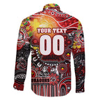 Personalised NAIDOC Week 2025 Dragons Rugby Family Matching Tank Maxi Dress and Hawaiian Shirt Aboriginal Dot Painting