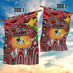 NAIDOC Week 2025 Dragons Rugby Garden Flag Aboriginal Dot Painting