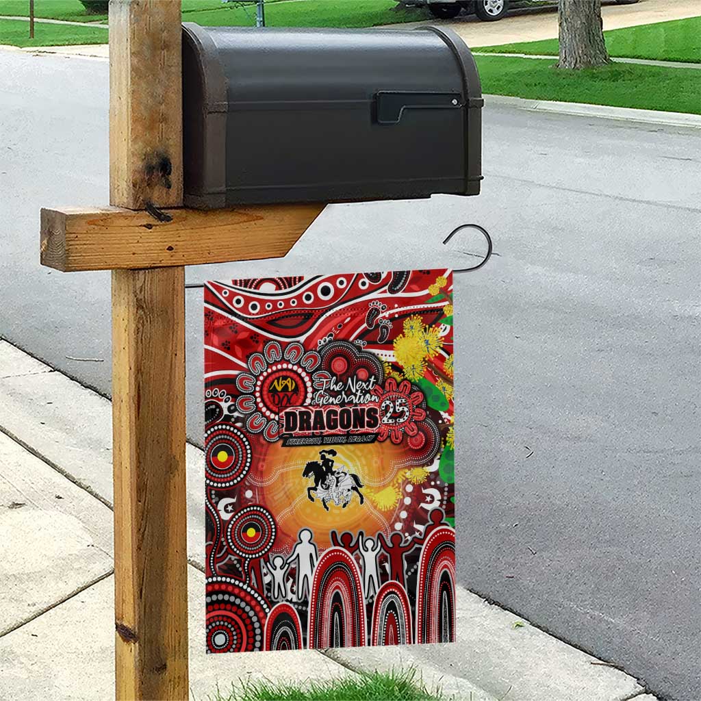 NAIDOC Week 2025 Dragons Rugby Garden Flag Aboriginal Dot Painting