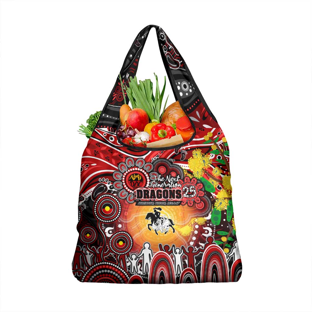 NAIDOC Week 2025 Dragons Rugby Grocery Bag Aboriginal Dot Painting