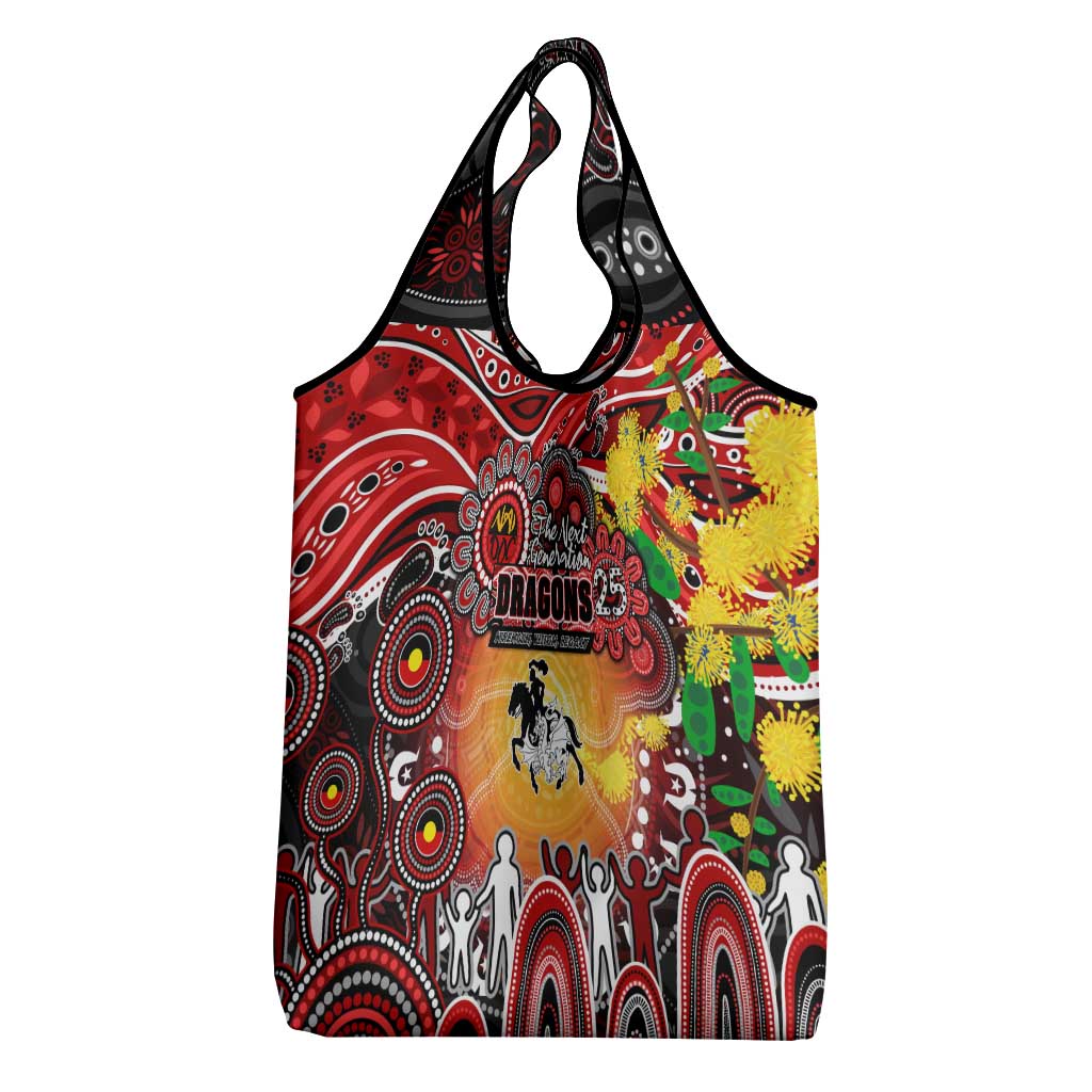 NAIDOC Week 2025 Dragons Rugby Grocery Bag Aboriginal Dot Painting