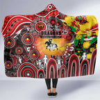 NAIDOC Week 2025 Dragons Rugby Hooded Blanket Aboriginal Dot Painting