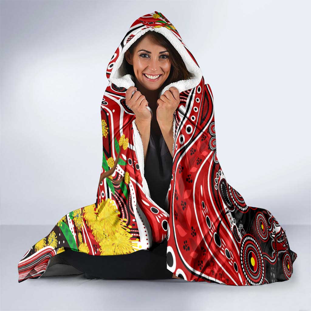NAIDOC Week 2025 Dragons Rugby Hooded Blanket Aboriginal Dot Painting