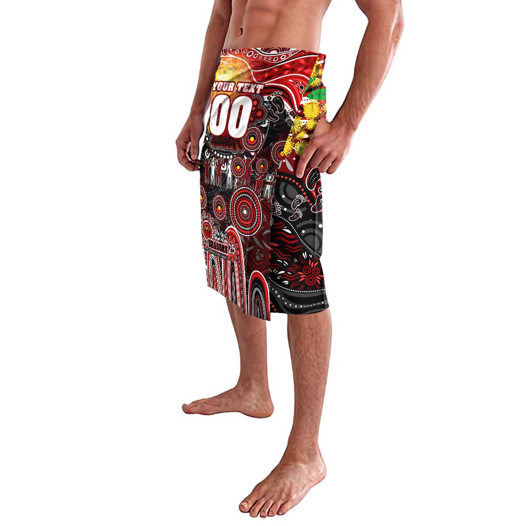 Personalised NAIDOC Week 2025 Dragons Rugby Lavalava Aboriginal Dot Painting
