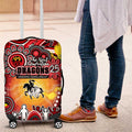 NAIDOC Week 2025 Dragons Rugby Luggage Cover Aboriginal Dot Painting