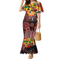 Personalised NAIDOC Week 2025 Dragons Rugby Mermaid Dress Aboriginal Dot Painting