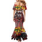 Personalised NAIDOC Week 2025 Dragons Rugby Mermaid Dress Aboriginal Dot Painting