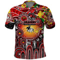 Personalised NAIDOC Week 2025 Dragons Rugby Polo Shirt Aboriginal Dot Painting
