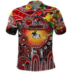 Personalised NAIDOC Week 2025 Dragons Rugby Polo Shirt Aboriginal Dot Painting