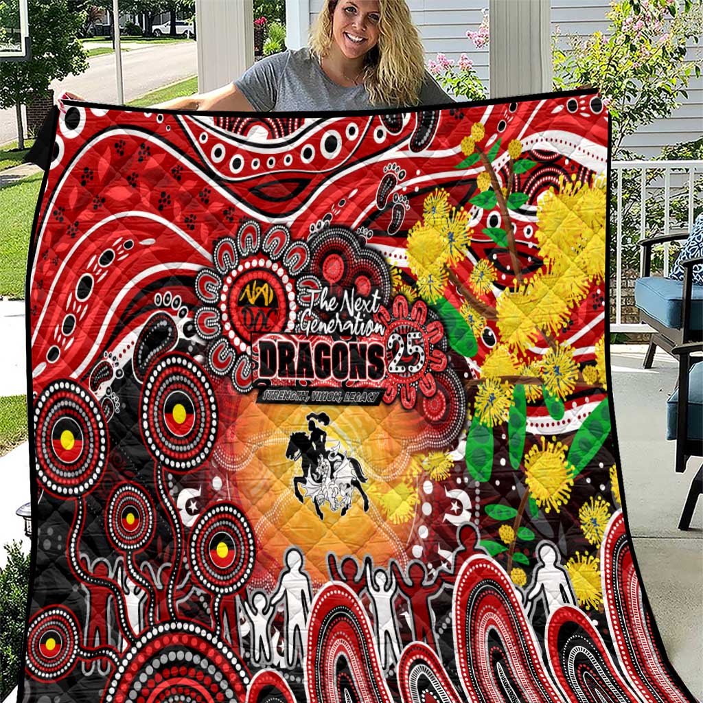 NAIDOC Week 2025 Dragons Rugby Quilt Aboriginal Dot Painting