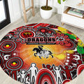 NAIDOC Week 2025 Dragons Rugby Round Carpet Aboriginal Dot Painting