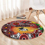 NAIDOC Week 2025 Dragons Rugby Round Carpet Aboriginal Dot Painting