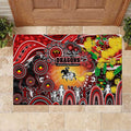 NAIDOC Week 2025 Dragons Rugby Rubber Doormat Aboriginal Dot Painting