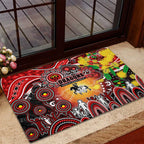 NAIDOC Week 2025 Dragons Rugby Rubber Doormat Aboriginal Dot Painting