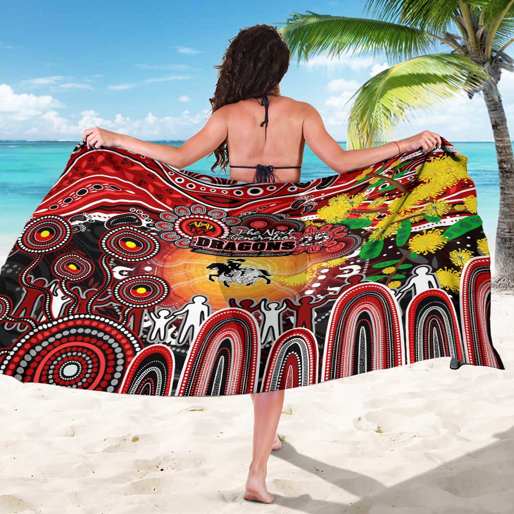NAIDOC Week 2025 Dragons Rugby Sarong Aboriginal Dot Painting