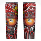 NAIDOC Week 2025 Dragons Rugby Skinny Tumbler Aboriginal Dot Painting