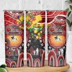 NAIDOC Week 2025 Dragons Rugby Skinny Tumbler Aboriginal Dot Painting