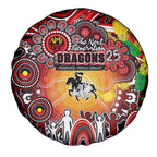 NAIDOC Week 2025 Dragons Rugby Spare Tire Cover Aboriginal Dot Painting
