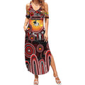 Personalised NAIDOC Week 2025 Dragons Rugby Summer Maxi Dress Aboriginal Dot Painting