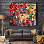 NAIDOC Week 2025 Dragons Rugby Tapestry Aboriginal Dot Painting
