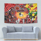 NAIDOC Week 2025 Dragons Rugby Tapestry Aboriginal Dot Painting