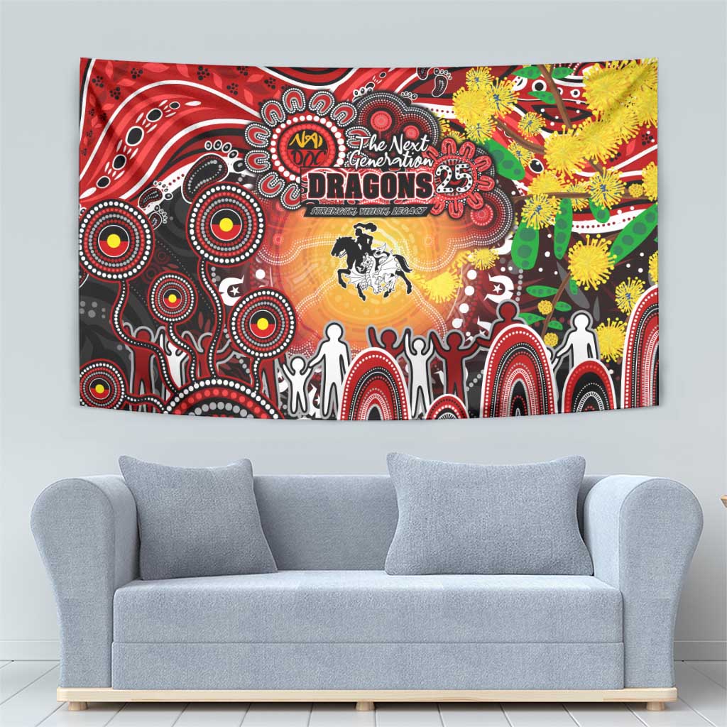 NAIDOC Week 2025 Dragons Rugby Tapestry Aboriginal Dot Painting