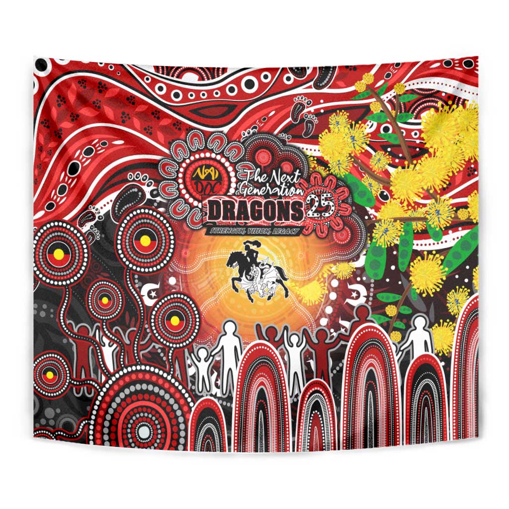 NAIDOC Week 2025 Dragons Rugby Tapestry Aboriginal Dot Painting