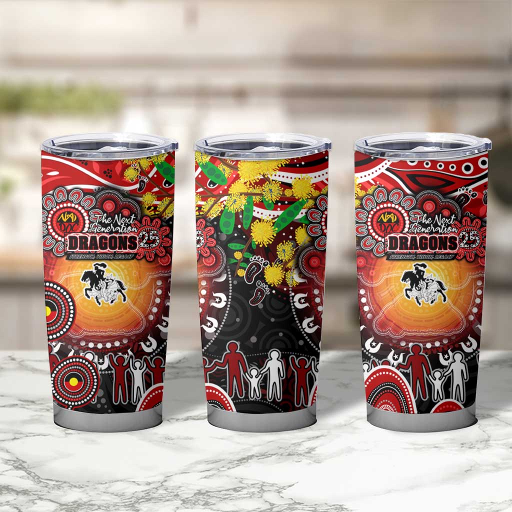 NAIDOC Week 2025 Dragons Rugby Tumbler Cup Aboriginal Dot Painting
