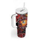 NAIDOC Week 2025 Dragons Rugby Tumbler With Handle Aboriginal Dot Painting