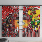 NAIDOC Week 2025 Dragons Rugby Window Curtain Aboriginal Dot Painting