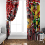 NAIDOC Week 2025 Dragons Rugby Window Curtain Aboriginal Dot Painting