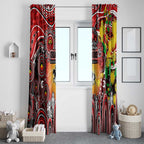 NAIDOC Week 2025 Dragons Rugby Window Curtain Aboriginal Dot Painting