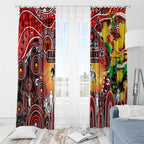 NAIDOC Week 2025 Dragons Rugby Window Curtain Aboriginal Dot Painting