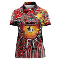 Personalised NAIDOC Week 2025 Dragons Rugby Women Polo Shirt Aboriginal Dot Painting