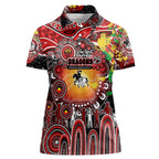 Personalised NAIDOC Week 2025 Dragons Rugby Women Polo Shirt Aboriginal Dot Painting