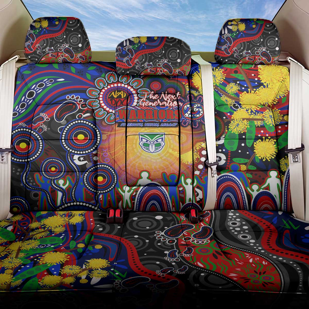 NAIDOC Week 2025 Warriors Rugby Back Car Seat Cover Aboriginal Dot Painting