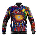 Personalised NAIDOC Week 2025 Warriors Rugby Baseball Jacket Aboriginal Dot Painting