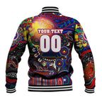 Personalised NAIDOC Week 2025 Warriors Rugby Baseball Jacket Aboriginal Dot Painting