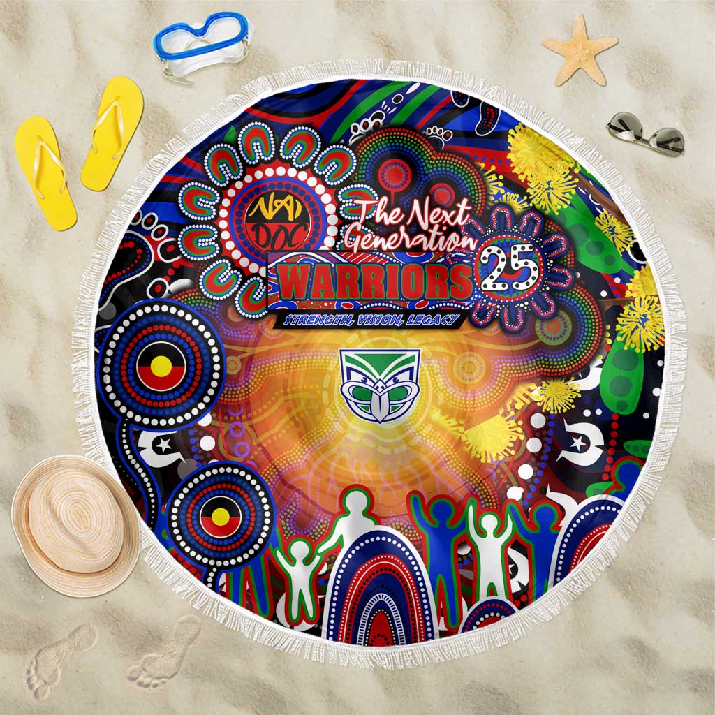 NAIDOC Week 2025 Warriors Rugby Beach Blanket Aboriginal Dot Painting